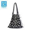 Spring Summer Shoulder Bag for Women Large Capacity Pleated Folding Organ Bag for College Students Knitting for Women