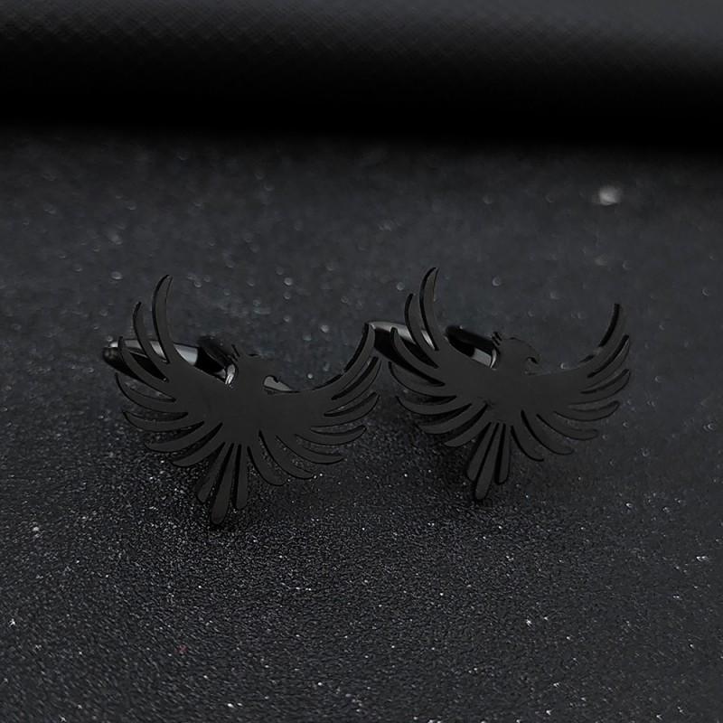 New Charm Chinese Style Phoenix Bird Men's Brooch Cufflinks Suit Dress Accessories Personalized Versatile Clothing