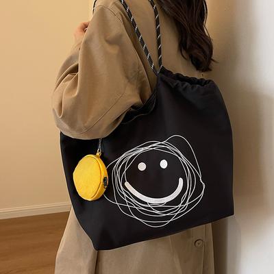 Polyester Bag Women's Large-capacity New Fashionable Versatile Shoulder Bag Cloth Bag Texture Class Tote Bag