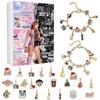 Advent Calendar Gifts, DIY Bracelet Making Kit For For Kids Adult, 24-Days Christmas Countdown Calendar Jewelry Gifts
