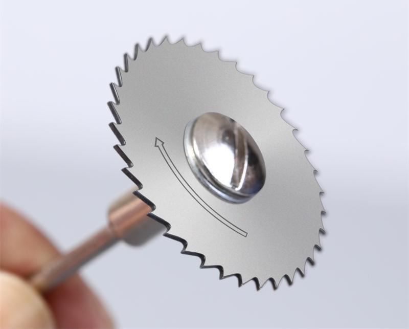 High-Speed Steel Circular Saw Blade Set for Wood, Plastic & Metal - Miniature Size for Hand Drills & Electric Grinders