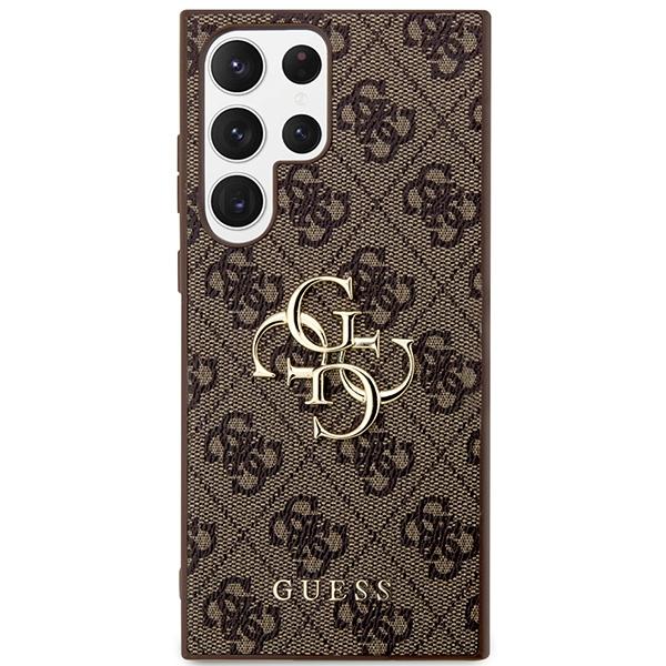 Guess Guhcs24L4Gmgbr S24 Ultra S928Brązowy/Brown Hardcase 4G Big Metal Logo