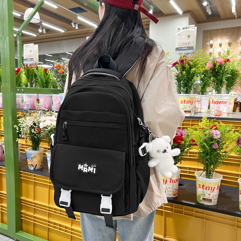 High-value contrasting schoolbag female junior high school students large-capacity new high school students primary school students backpack