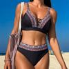 Retro High Waist Bikini with European & American Print, 2025 Collection