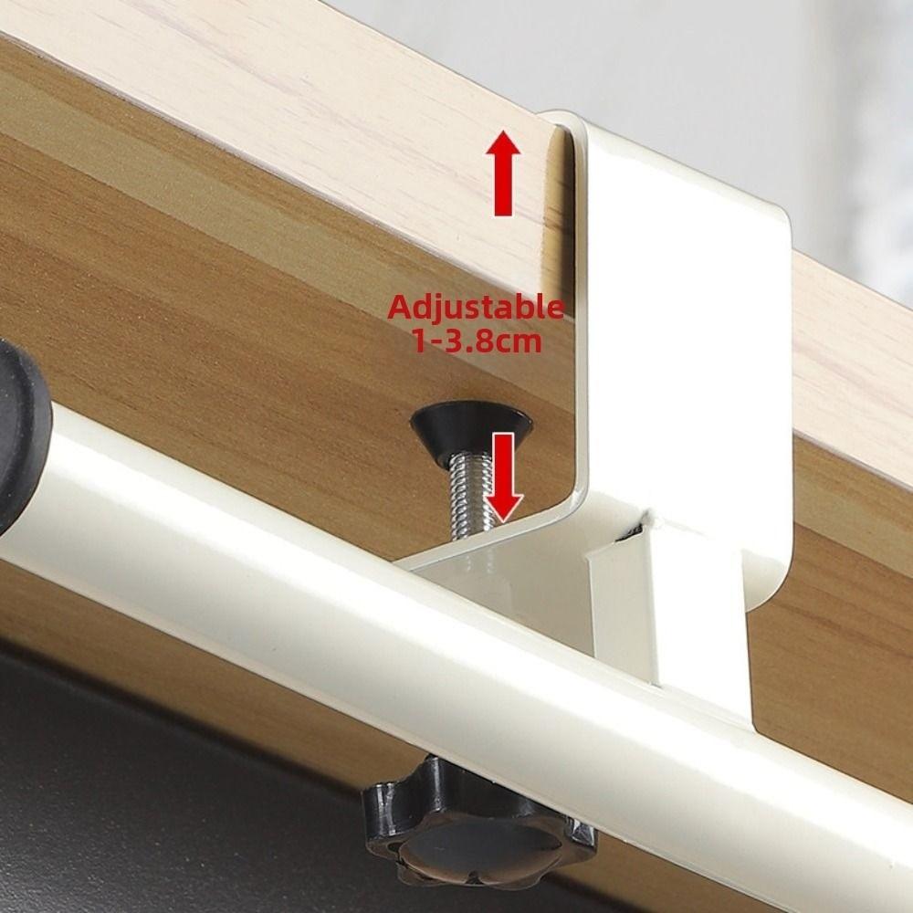 Clamp on Desk Side Hook Carbon Steel Table Backpack Holder Desk Mounted Hook Home Office