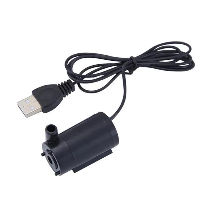 

1Pc Submersible Pump Small Ultra-quiet DC 5V USB Water Pump Filter Fish Pond Mini Aquarium Fish Tank Fountain чорний