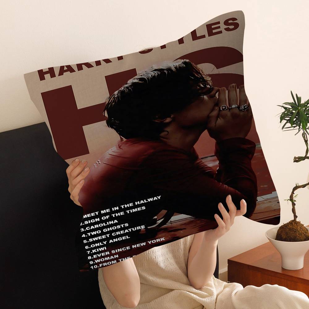 Singer H-Harrys S-Styles Pillowcase Toon Gift Cushion Cover Bedroom Home Sofa Chair Seat Decor Pillow Case