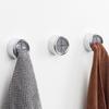 3Pcs Kitchen Towel Hooks Dish Towel Hooks with Adhesive Round Wall Mounted Hand Towel Holders for Kitchen Bathroom Shower Towels