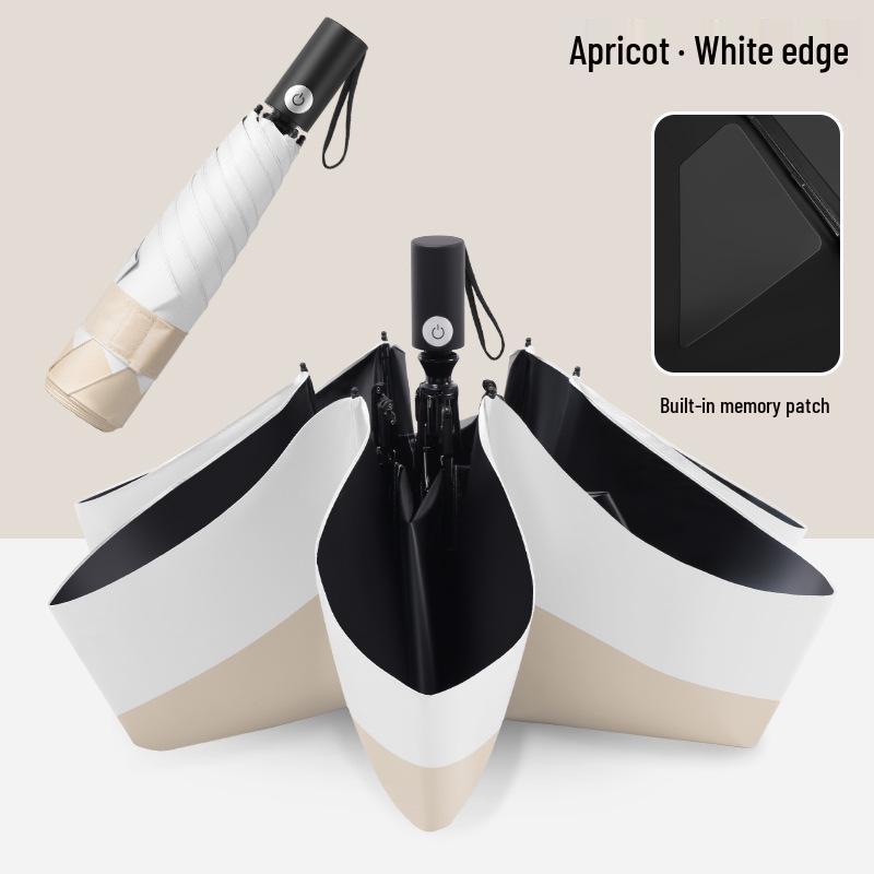 Ultra-Light Anti-UV Automatic Folding Umbrella: Crease-Free, Wrinkle-Free Sunshade & Sunscreen Parasol