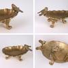 Jewelry Tray Decorative Zinc Alloy Accessory Dish for Vanity Display and Bedside Catchall, Vintage Style Storage Dish for Small Jewelry