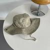 2025 Blue Cowboy Hiking Bucket Hats with String Men Denim Beach Sun Hat for Women Outdoor Couple Bob Panama Summer Fisherman Cap