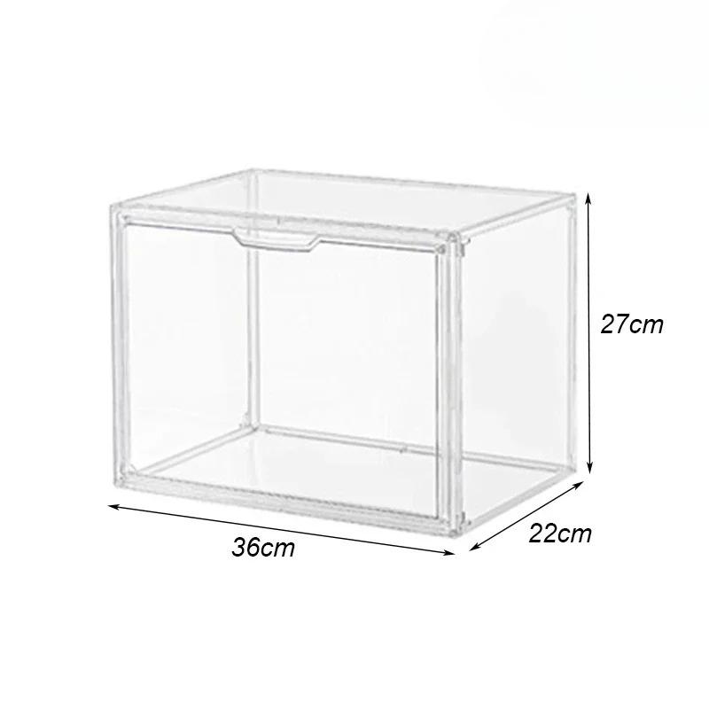 

Super Big Transparent Storage box Blind Box Showcase for fingures organizes Acrylic Box helmet book showcase display dustproof