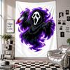 Wall TapestryScream Ghostface Art Hanging Cloth Decorative Background Cover for Room Decoration