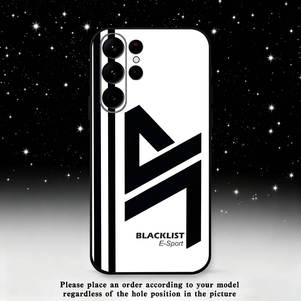 

B-Blacklist Phone Case For Samsung S25,S24,S21,S22,S23,S30,Ultra,S20,Plus,Fe,Lite,Note,10 Black Soft Shell Samsung S21lite