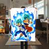 1pz Coperta in Flanella con Stampa Dragon Ball Super, Alta Qualità per Tutte le Stagioni, Decorazione per la Casa, Calore e Comfort, Perfetta per Regali di Natale