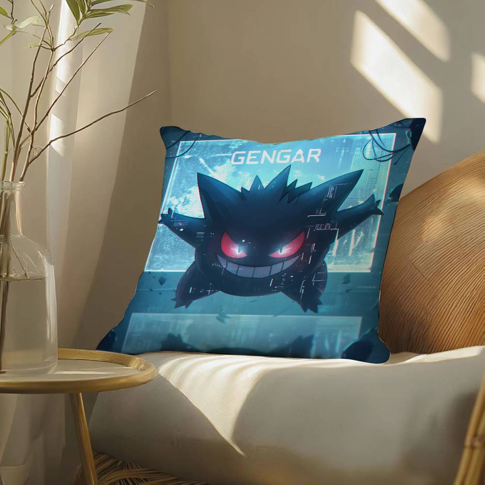 Pokemon Ruby Sapphire Anime Plush Pillow Cover Soft Short Plush Cushion Cover For Sofa Bedroom Home Decor Gift