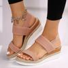 2026 New Fashi Women's Wedge Heeled Fashi Sandals, Summer Fish Mouth Loose Set Foot Platform Sandals