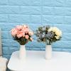8 head DIY Decor Wedding Vintage Artificial Flowers  Rose bouquet Silk Peony  Party Decoration
