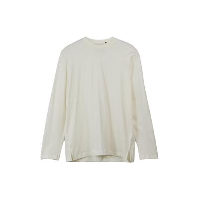 Y-3 Jednolity Sweter z Okrągłym Dekoltem i Długim Rękawem Koszulka Unisex Top Biały IP7704