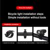 USB Rechargeable Bike Headlight Waterproof Bright LED Bicycle Flashlight High Lumen Cycling Safety Strobe Warning Light 7