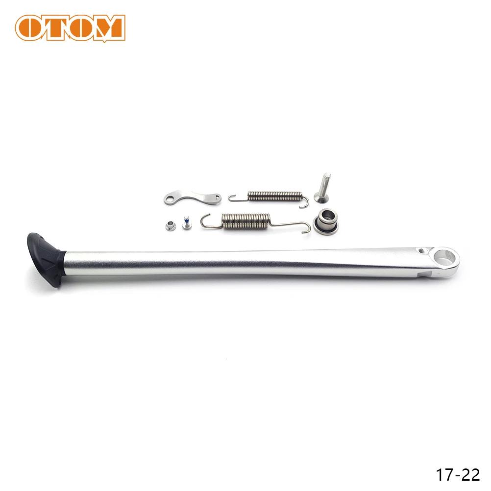 OTOM 2023 Motorrad Seitenständer Seitenständer Kit Modifiziert Aluminium Feder Fußrasten Halterung Schraube Für KTM HUSQVARNA GASGAS Motocross