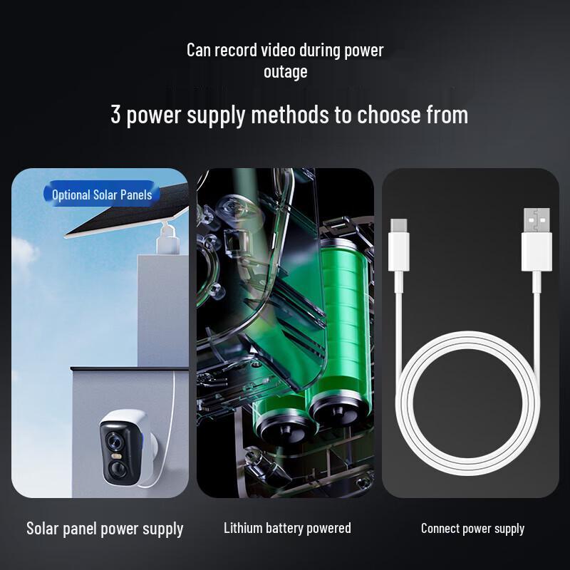 4G Wireless Outdoor Security Camera with Full-Color Night Vision (CN version)