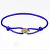 Luxury Classic Three-color Stainless Steel Circle Ring Rope Weaving Adjustable Couple Bracelet for Women Men Jewelry Gift