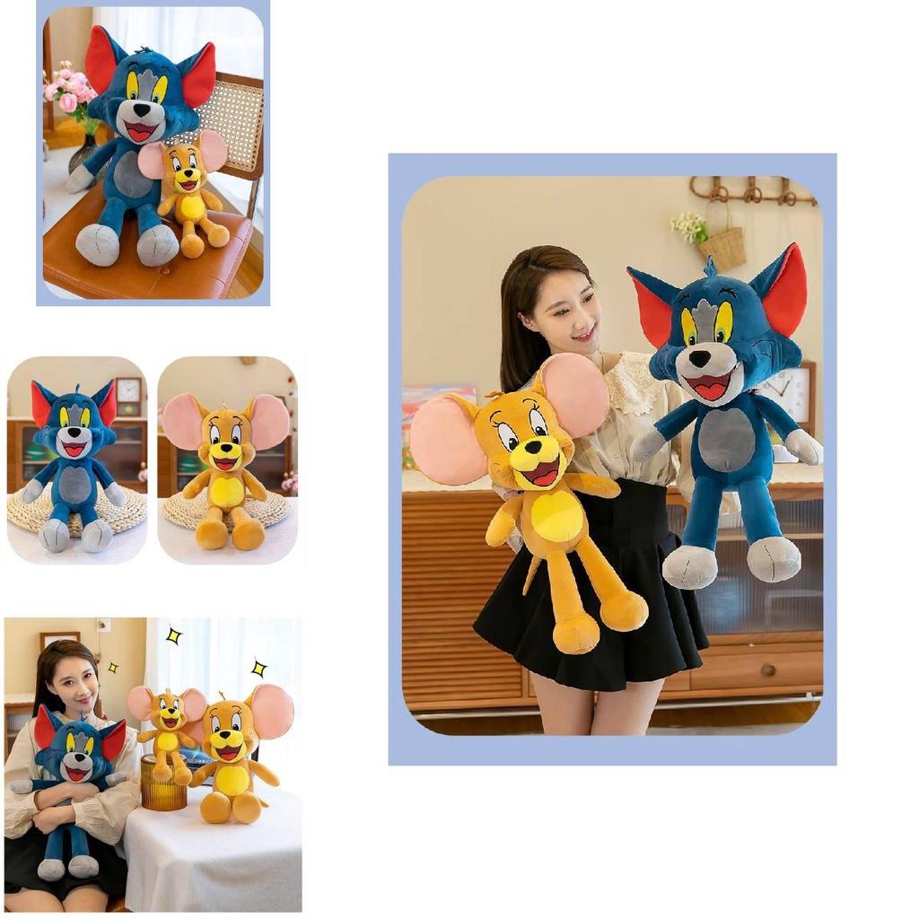 Tom und Jerry Plüschtier Kissen Stoffpuppe Kinder Valentinstagsgeschenk Cartoon