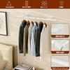 IBUYKE Iron Industrial Pipe Clothes Hanger 92cm Antique Hanging JPTYJ006W Rack, Bar, Wide, Style, Wall-Mounted, Steel, Space-Saving, DIY,