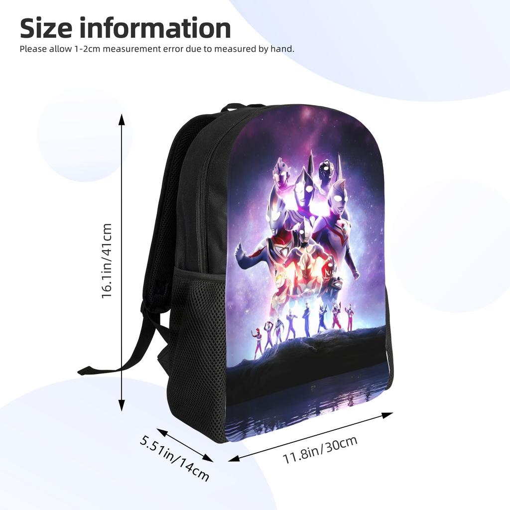 Ultramans Backpacks for Men Women Waterproof School College Anime Bag Print Bookbags
