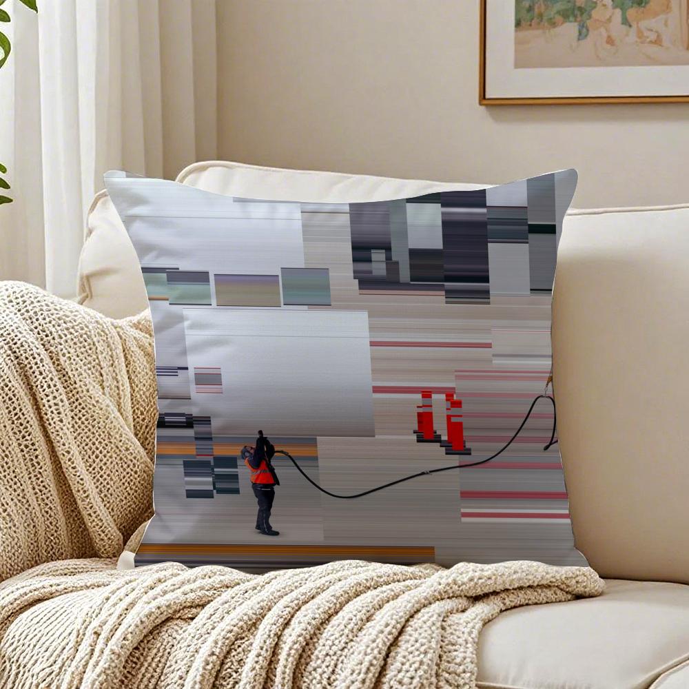 Abstract World Premium Printing Cushion Cover Pillowcase Antidustmite living Room Sofa Decor Cushion Room