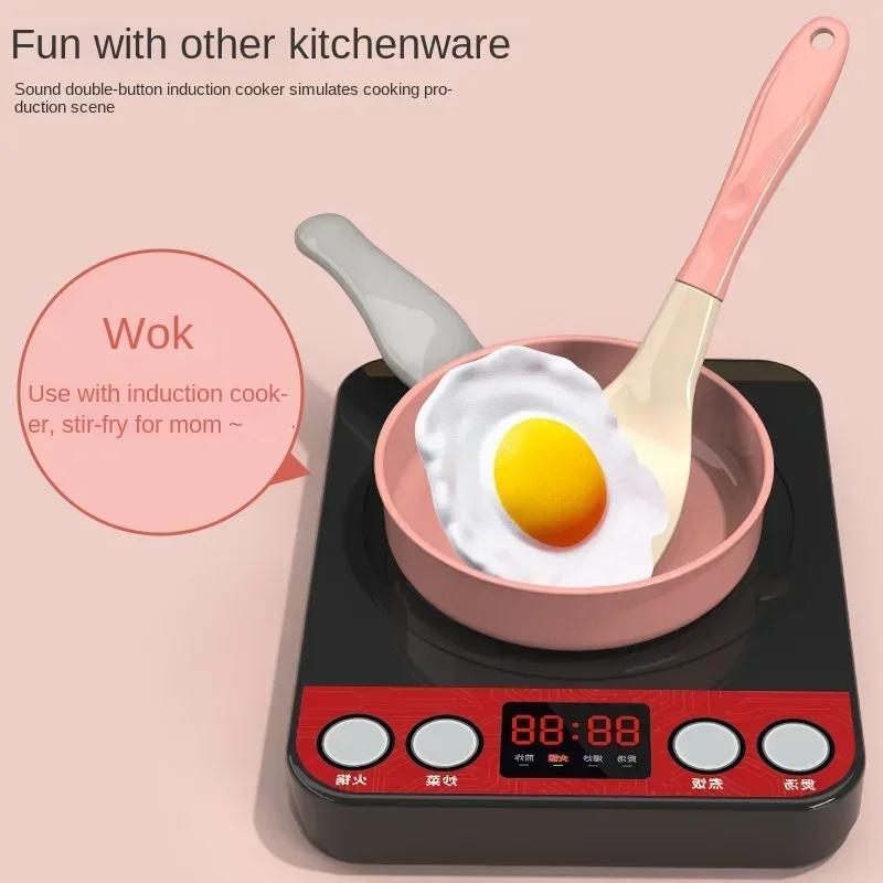 28 PCS Kids Kitchen Toys Set Play Kitchen Accessories Kit with Play Pots Pretend Food Cooking Toy Toddler Girls Boy Gift