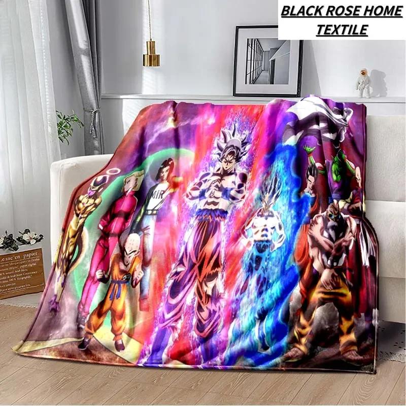 Fashion Art Print Comics D-Dragons B-Balls Blanket Bedroom Sofa Bed Sheet Outdoor Car Travel Hotel Portable Plush Cover Blanket