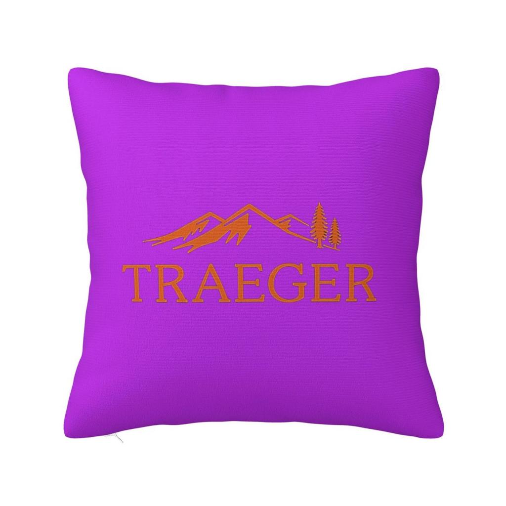 Traeger Pellet Grill Smoke BBQ Essential Square Pillowcase Cushion Cover Pillow Case Throw Pillow Cover for Home Bedroom Car