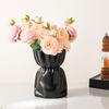Small Plastic Flower Vases Decorative Unbreakable Bouquet Shape Vases for Dried And Artificial Flowers for Dining Wedding