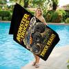 1pc M-Monster Trucks Large Tires Beach Towel Super Absorbent Suitable for Beach Vacation Pool Summer Gift for Friends And Kids