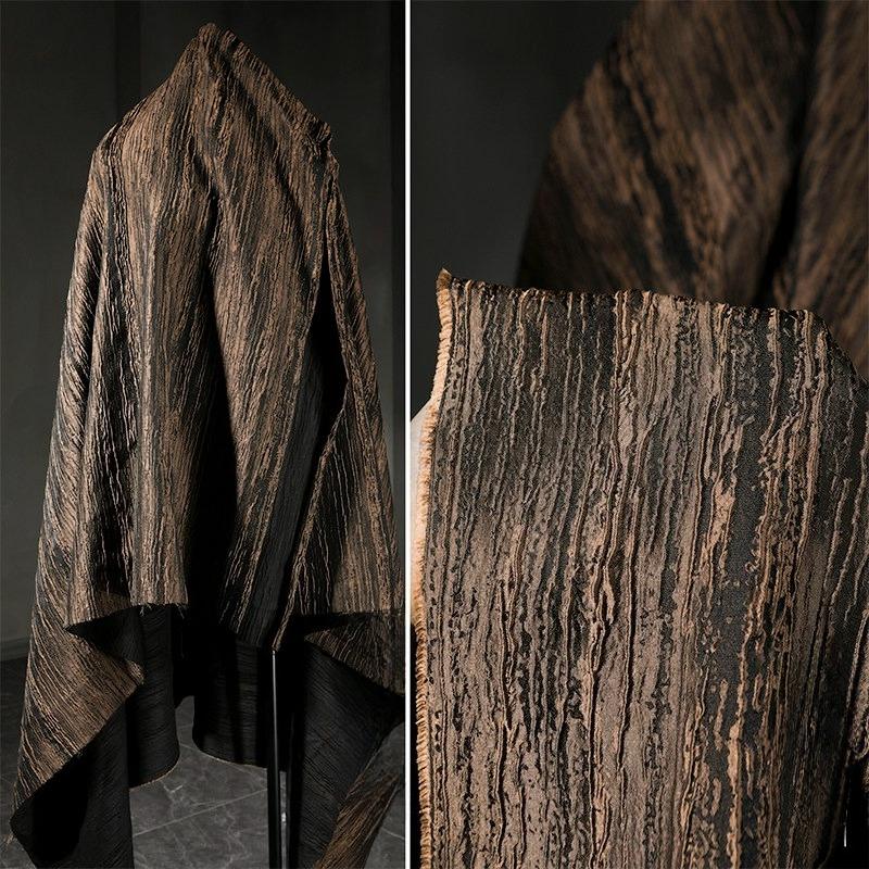 Jacquard Fabric White Tree Patterned for Diy Sewing Creative Clothing Jacket Windbreaker Designer Cloth Apparel Material