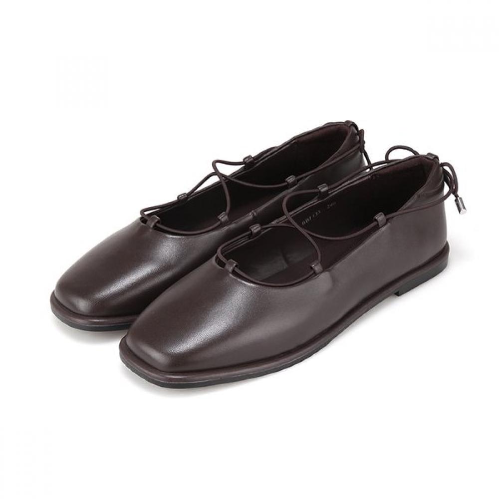 BARBARA Bailarina Mary Jane Plana de Piel de Cordero 1cm Bbj133bk