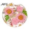 Reusable Car Coaster Coaster, Durable Resin Flower Drink Mirror Polished Unique Natural Coffee Cup Holder, for Interior Accessories Heat Resistant