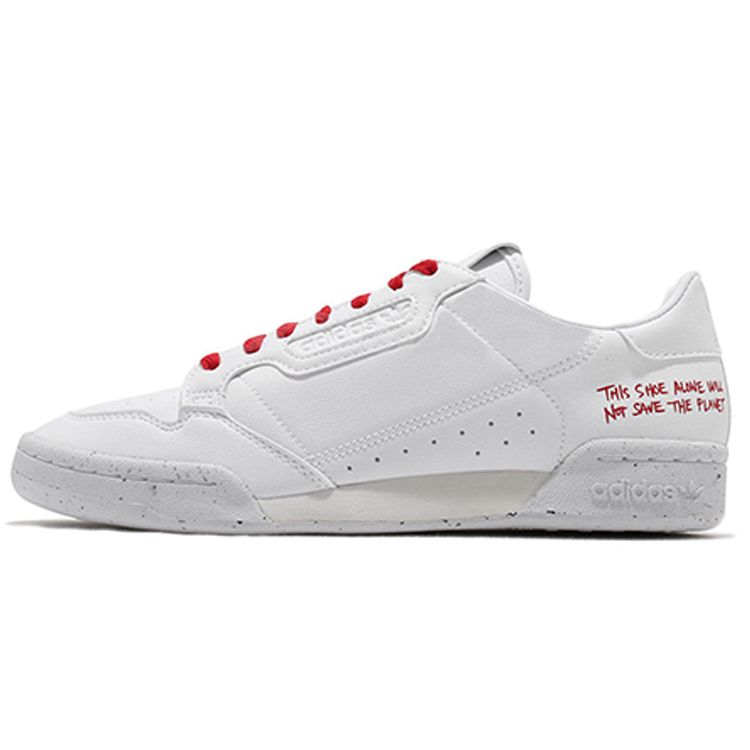 

Кроссовки унисекс adidas Continental 80 Sustainability White Cloud-White Scarlet FU9787