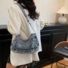 Popular summer new denim bag student large capacity fashion foreign style backpack fashion women's leisure travel bag