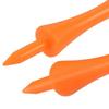 100Pcs/Set Plastic Golf Tees Wear-resisting Stable Creative 70mm Orange Plastic Golf Tees Sporting Devices for Home