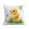 Easter Bunny Egg Clover Pillowcase Printed Polyester 40/45/50Cm Throw Pillowcover Decorative Sofa Cushion Pillowslip Home Decor