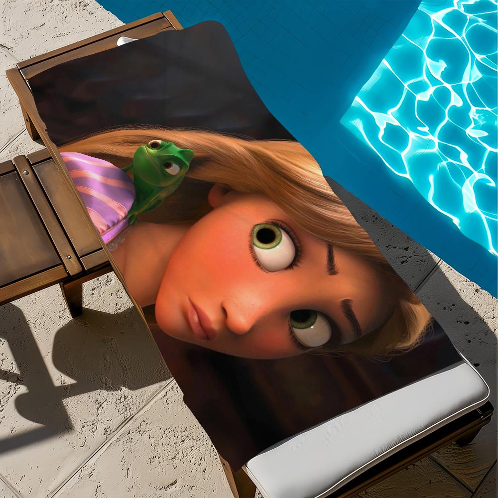 T-tangled niedliches Anime Handtuch Strand Schnelltrocknend Weich Poolhandtücher Geschenk für Reise Fitnessstudio Dusche Camping Sport