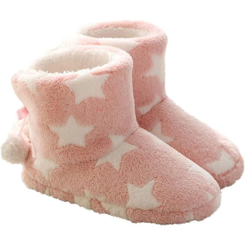 Room Shoes, Indoor Scandinavian Down Slippers, Room Boots, Autumn/Winter Slippers, Men s, Women s, Feather, Lightweight, Washable, Cold Protection,
