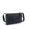 Womens Genuine Leather Woven Mini Square Crossbody Bag With Zip Soft Medium Size Daily Casual Use