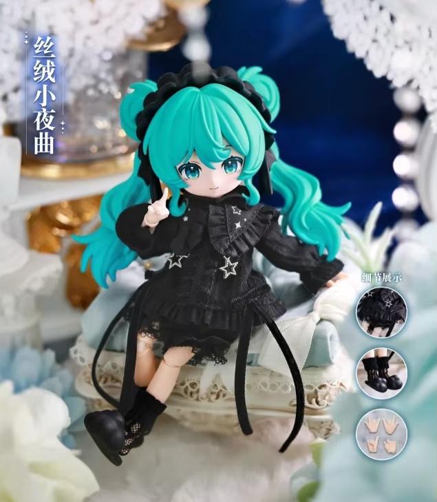 Genuine Hatsune Miku Vocaloid Series  14cm Kawaii Bjd  Decoration Anime Figure Collection Gifts Toys