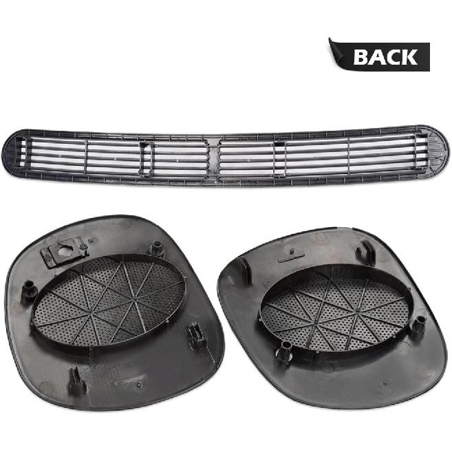 G-PLUS Dash Defrost Vent Cover Panel And Speaker Grille Cover Set Compatible With 1998-2005 Chevrolet S10 GMC Jimmy Sonoma/Oldsmobile Bravada/Blazer,