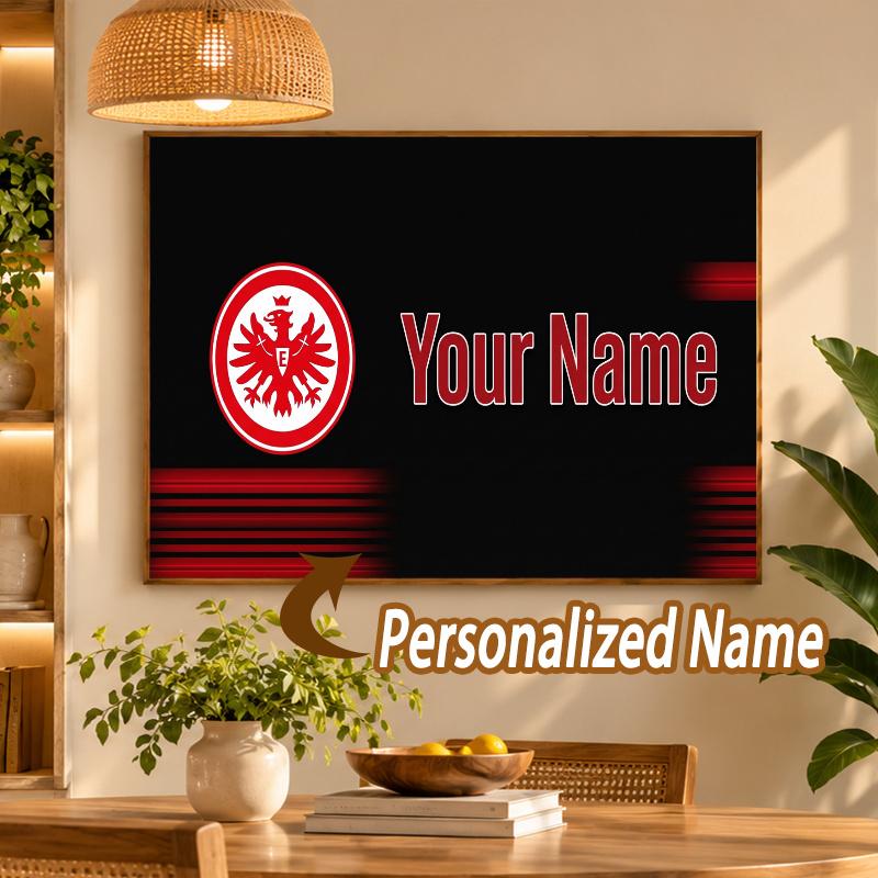 Custom Name Eintracht Frankfurt 5D Diamond Painting Personalized Full Drill Diamond Art Kit Gift