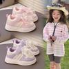 Girls Princess Bowknot Versatile Non Slip Soft Sole Lightweight Kids Sport Sneakers